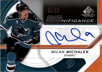 2008-09 SP Game Used - SIGnificance #SIG-MM Milan Michalek  Front