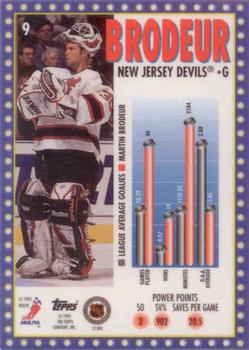 1995-96 Topps - Marquee Men Power Boosters #9 Martin Brodeur Back