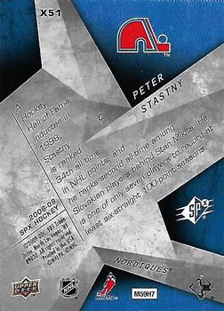 2008-09 SPx - SPxcitement #X51 Peter Stastny  Back
