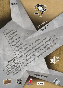 2008-09 SPx - SPxcitement #X60 Sidney Crosby  Back