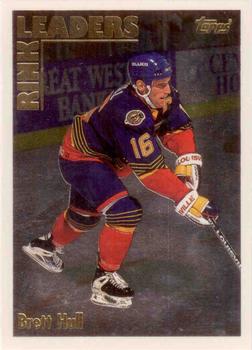 1995-96 Topps - Rink Leaders #4RL Brett Hull Front