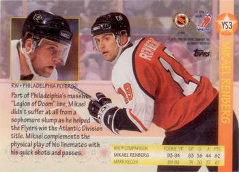 1995-96 Topps - Young Stars #YS3 Mikael Renberg Back
