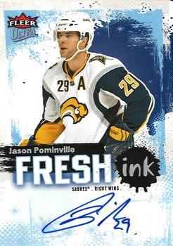 2008-09 Ultra - Fresh Ink #FI-JP Jason Pominville  Front