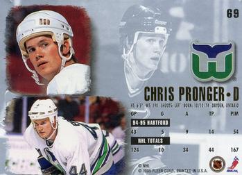 1995-96 Ultra #69 Chris Pronger Back