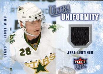2008-09 Ultra - Ultra Uniformity #UA-JL Jere Lehtinen Front