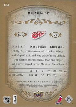 2008-09 Upper Deck Artifacts - Gold #134 Red Kelly Back
