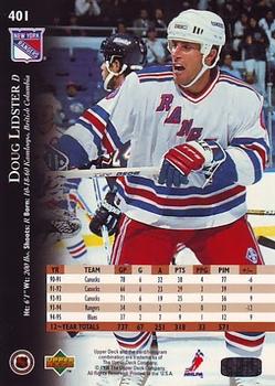 1995-96 Upper Deck #401 Doug Lidster Back