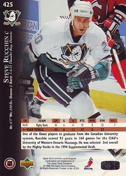 1995-96 Upper Deck #425 Steve Rucchin Back