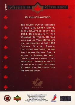 1995-96 Upper Deck #520 Glenn Crawford Back