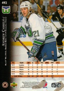 1995-96 Upper Deck #492 Andrew Cassels Back