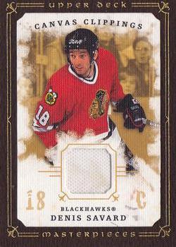 2008-09 Upper Deck Masterpieces - Canvas Clippings Brown #CC-SA1 Denis Savard  Front