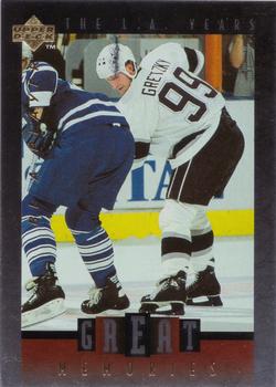 1995-96 Upper Deck Be a Player - Great Memories #GM08 Wayne Gretzky Front
