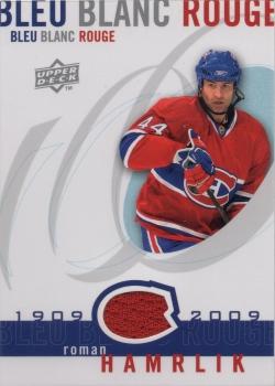 2008-09 Upper Deck Montreal Canadiens Centennial - Le Bleu Blanc Rouge Jerseys #LBBR-HA Roman Hamrlik  Front