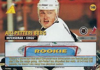 1995-96 Zenith #146 Aki-Petteri Berg Back