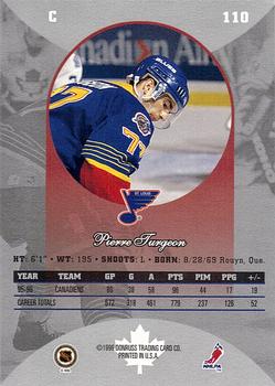 1996-97 Donruss Canadian Ice #110 Pierre Turgeon Back