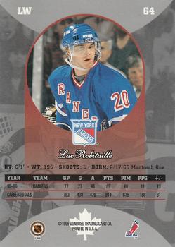 1996-97 Donruss Canadian Ice #64 Luc Robitaille Back