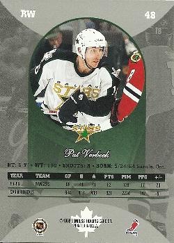 1996-97 Donruss Canadian Ice #48 Pat Verbeek Back