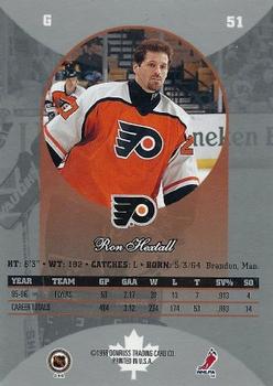 1996-97 Donruss Canadian Ice #51 Ron Hextall Back