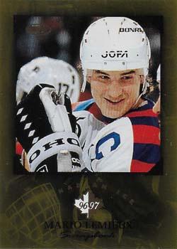 1996-97 Donruss Canadian Ice - Mario Lemieux Scrapbook #8 Mario Lemieux Front