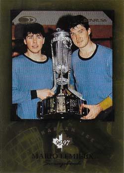 1996-97 Donruss Canadian Ice - Mario Lemieux Scrapbook #10 Mario Lemieux Front