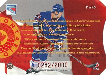 1996-97 Donruss Canadian Ice - O Canada #7 Wayne Gretzky Back
