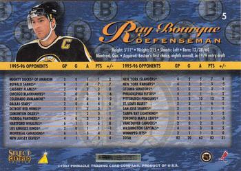 1996-97 Select Certified #5 Ray Bourque Back