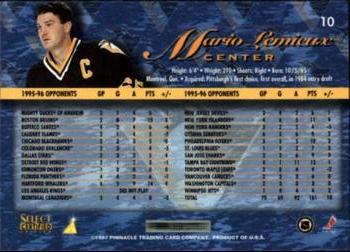 1996-97 Select Certified #10 Mario Lemieux Back