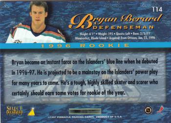 1996-97 Select Certified #114 Bryan Berard Back