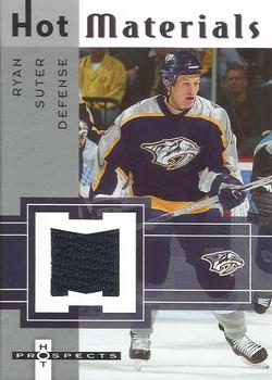 2005-06 Fleer Hot Prospects - Hot Materials #HM-RS Ryan Suter Front