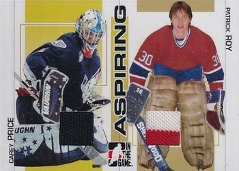 2005-06 In The Game Heroes and Prospects - Aspiring #ASP-01 Carey Price / Patrick Roy Front