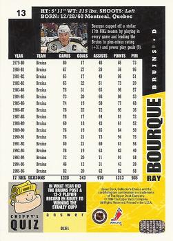 1996-97 Collector's Choice #13 Ray Bourque Back