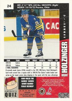 1996-97 Collector's Choice #24 Brian Holzinger Back