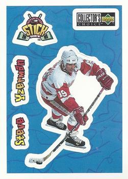 1996-97 Collector's Choice - Stick-Ums #S22 Steve Yzerman Front