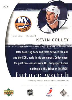 2005-06 SP Authentic - Limited #232 Kevin Colley Back