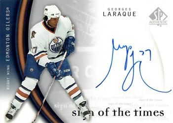 2005-06 SP Authentic - Sign of the Times #GL Georges Laraque Front
