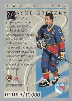 1996-97 Donruss - Elite Inserts #2 Wayne Gretzky Back