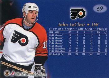 1996-97 Flair #69 John LeClair Back