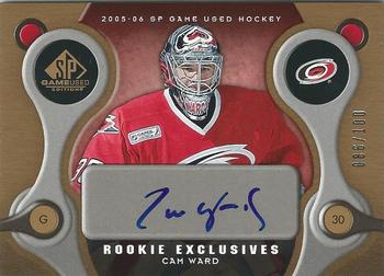 2005-06 SP Game Used - Rookie Exclusives #RE-CW Cam Ward Front