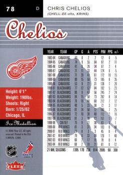 2005-06 Ultra - Ice Medallion #78 Chris Chelios Back