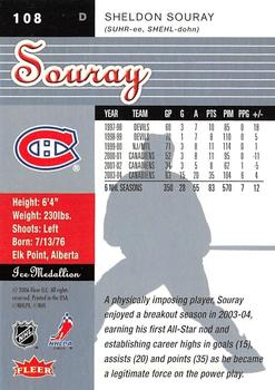 2005-06 Ultra - Ice Medallion #108 Sheldon Souray Back