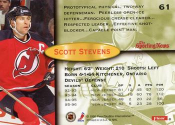 1996-97 Fleer #61 Scott Stevens Back