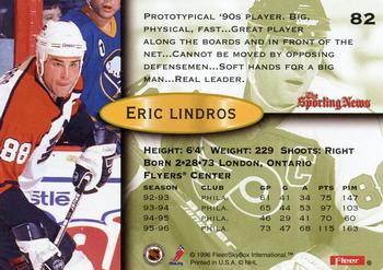 1996-97 Fleer #82 Eric Lindros Back