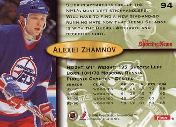 1996-97 Fleer #94 Alexei Zhamnov Back