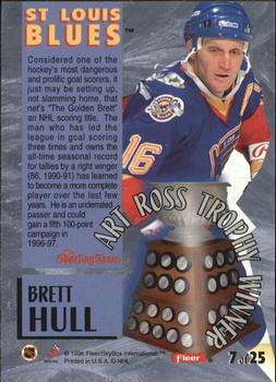 1996-97 Fleer - Art Ross Trophy #7 Brett Hull Back