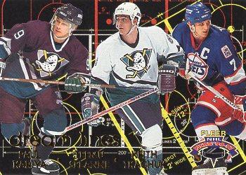 1996-97 Fleer NHL Picks - Dream Lines #5 Paul Kariya / Teemu Selanne / Keith Tkachuk Front