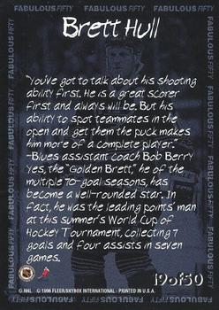 1996-97 Fleer NHL Picks - Fabulous 50 #19 Brett Hull Back