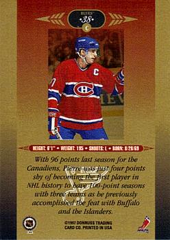 1996-97 Leaf Limited - Gold #38 Pierre Turgeon Back