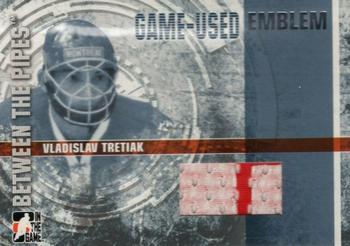 2006-07 In The Game Between The Pipes - Game Used Emblem #GUE-40 Vladislav Tretiak  Front