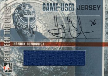 2006-07 In The Game Between The Pipes - Game Used Jersey Autograph #GUJ-03 Henrik Lundqvist  Front