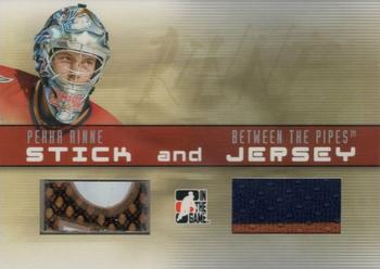 2006-07 In The Game Between The Pipes - Stick and Jersey #SJ-28 Pekka Rinne  Front